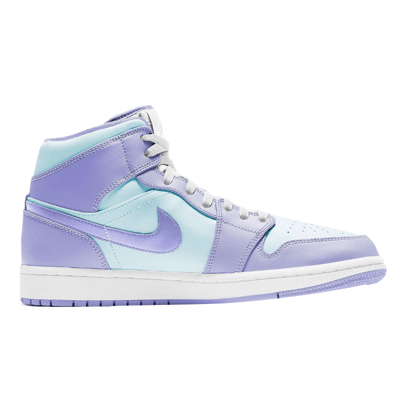 Tênis Air Jordan 1 Mid "Purple Aqua" Masculino Azul / Roxo