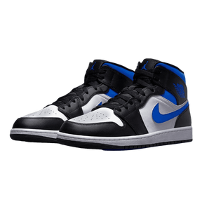 Tênis Air Jordan 1 Mid "Racer Blue" Masculino Preto / Azul