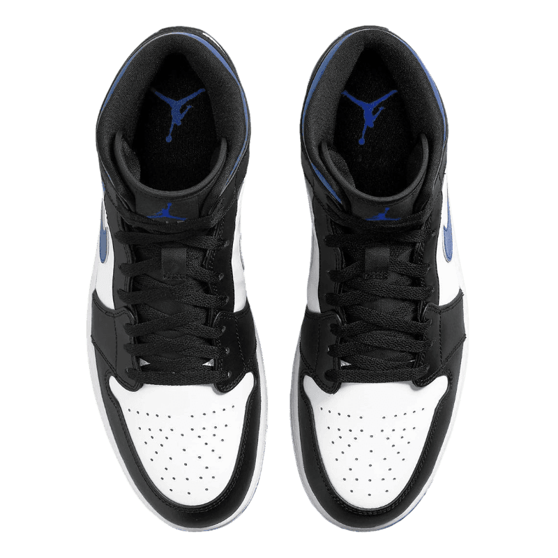 Tênis Air Jordan 1 Mid "Racer Blue" Masculino Preto / Azul