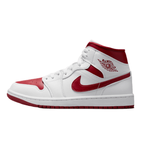Tênis Air Jordan 1 Mid "Reverse Chicago" Masculino Branco / Vermelho