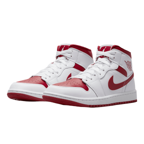 Tênis Air Jordan 1 Mid "Reverse Chicago" Masculino Branco / Vermelho