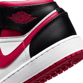 Tênis Air Jordan 1 Mid "Very Berry" Feminino Preto / Rosa