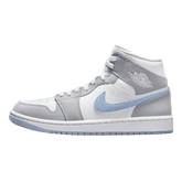 Tênis Air Jordan 1 Mid "Wolf Grey" Feminino Cinza