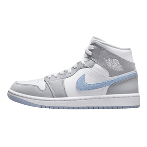 Tênis Air Jordan 1 Mid "Wolf Grey" Feminino Cinza
