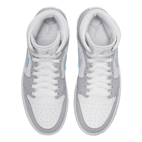 Tênis Air Jordan 1 Mid "Wolf Grey" Feminino Cinza