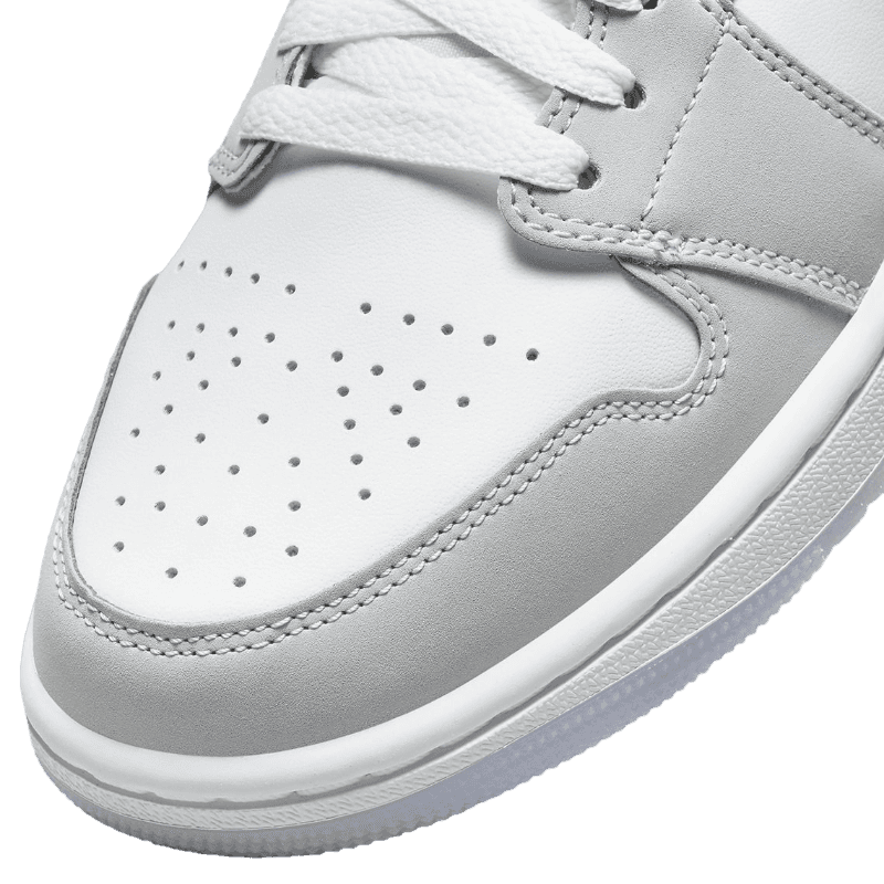 Tênis Air Jordan 1 Mid "Wolf Grey" Feminino Cinza