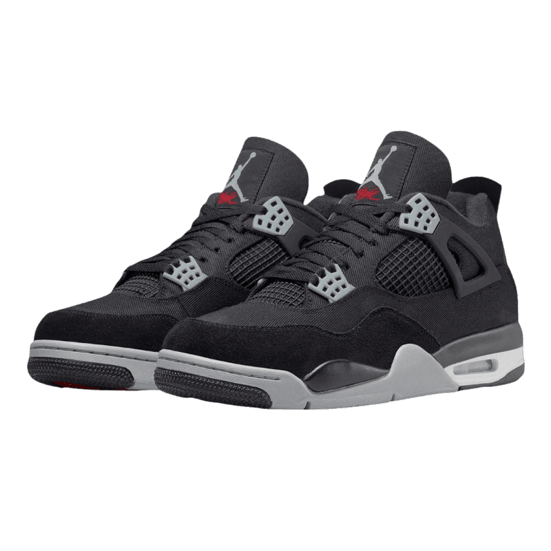 Tênis Air Jordan 4 "Black Canvas" Preto