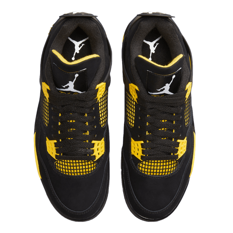 Tênis Air Jordan 4 "Thunder" Masculino Preto / Amarelo