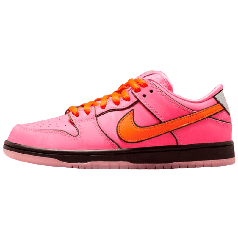 Tênis Dunk Low SB x Meninas Super Poderosas "Florzinha" Rosa
