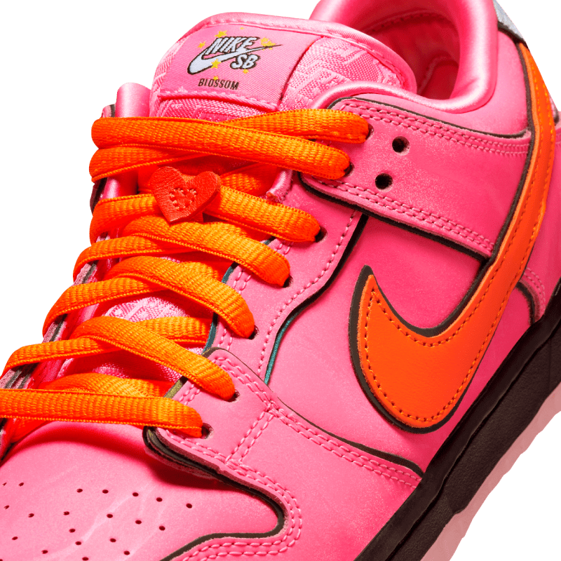 Tênis Dunk Low SB x Meninas Super Poderosas "Florzinha" Rosa