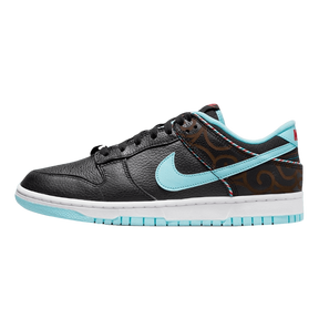 Tênis Dunk Low "Barber Shop Black" Masculino Preto Azul