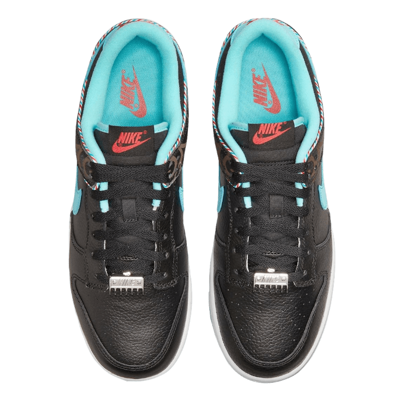 Tênis Dunk Low "Barber Shop Black" Masculino Preto Azul