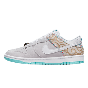 Tênis Dunk Low "Barbershop Grey" Masculino Cinza / Azul