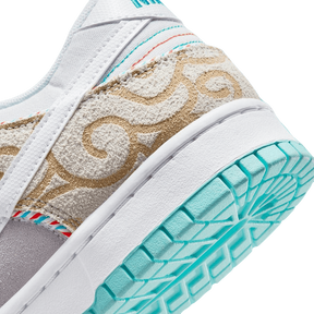 Tênis Dunk Low "Barbershop Grey" Masculino Cinza / Azul