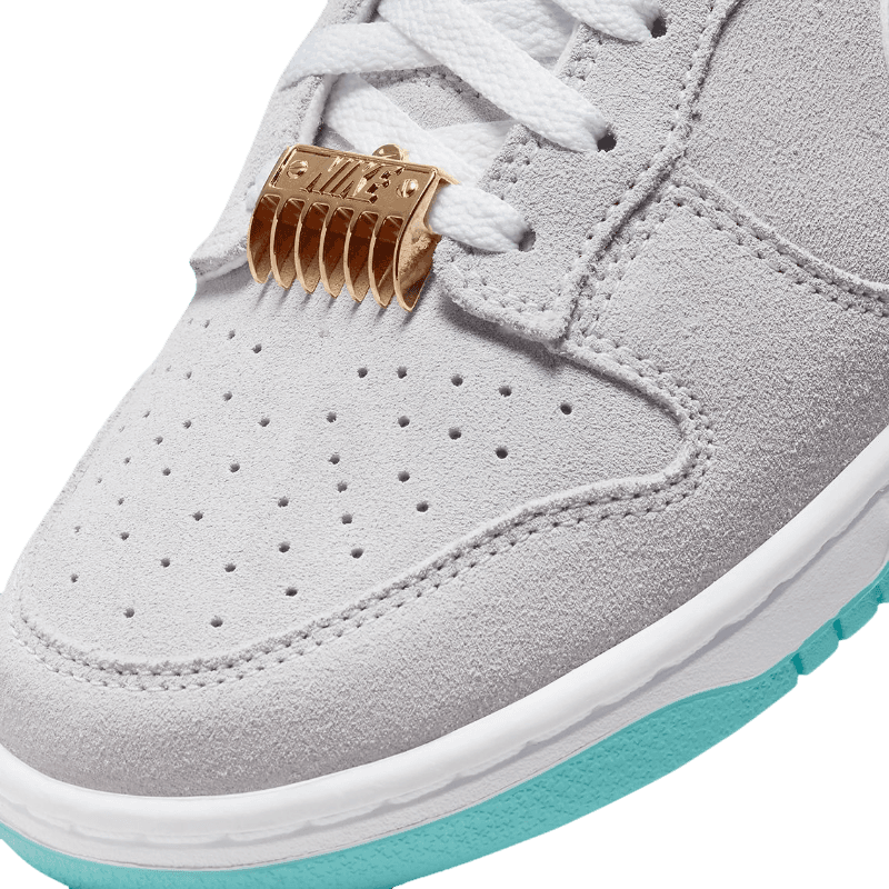 Tênis Dunk Low "Barbershop Grey" Masculino Cinza / Azul