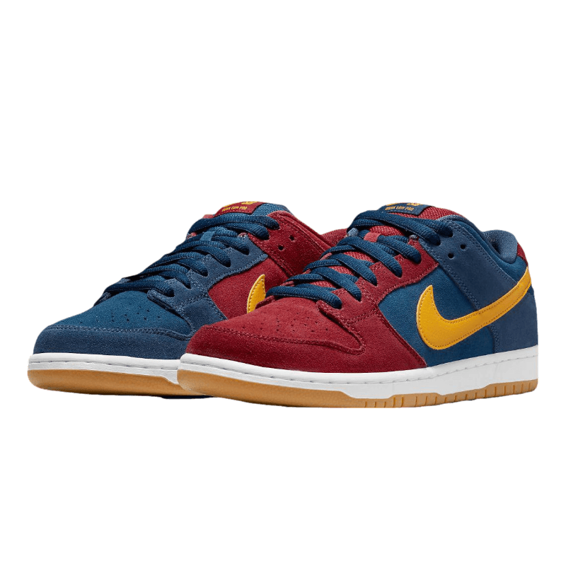 Tênis Dunk Low "Barcelona" Masculino Vermelho / Azul