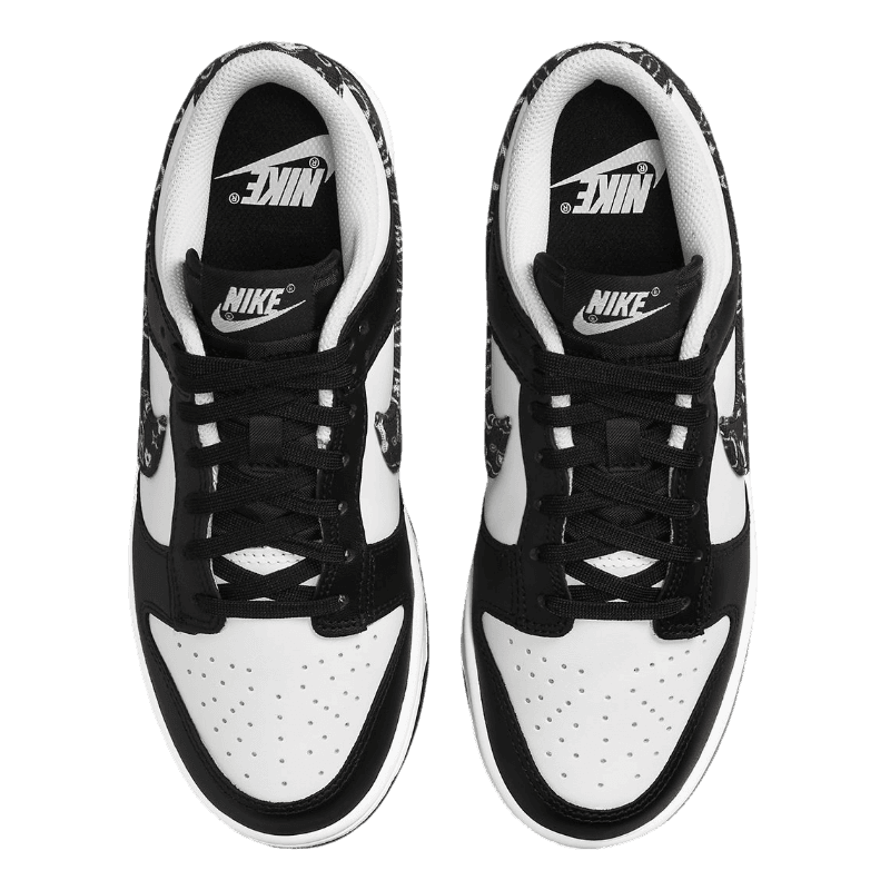Tênis Dunk Low "Black Paisley" Feminino  Preto / Branco