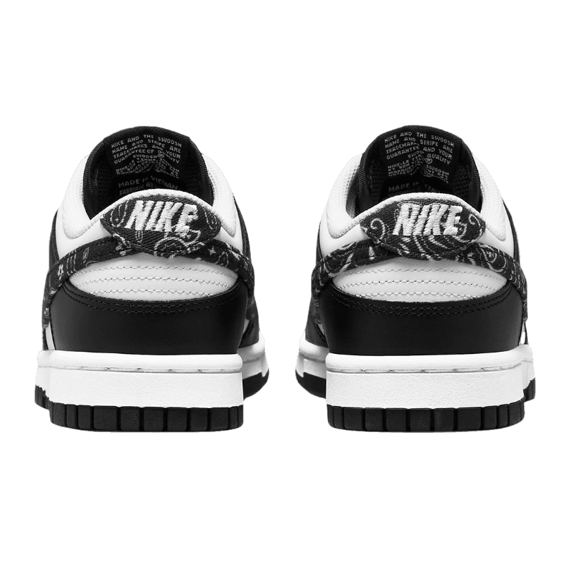 Tênis Dunk Low "Black Paisley" Feminino  Preto / Branco