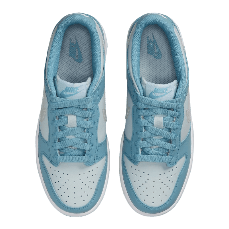 Tênis Dunk Low "Clear Swoosh Blue" Feminino Azul