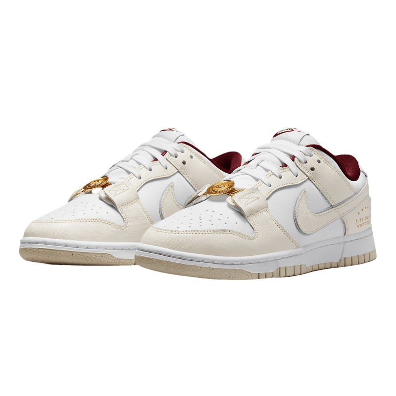 Tênis Dunk Low Just Do It "White Phantom" Feminino Branco