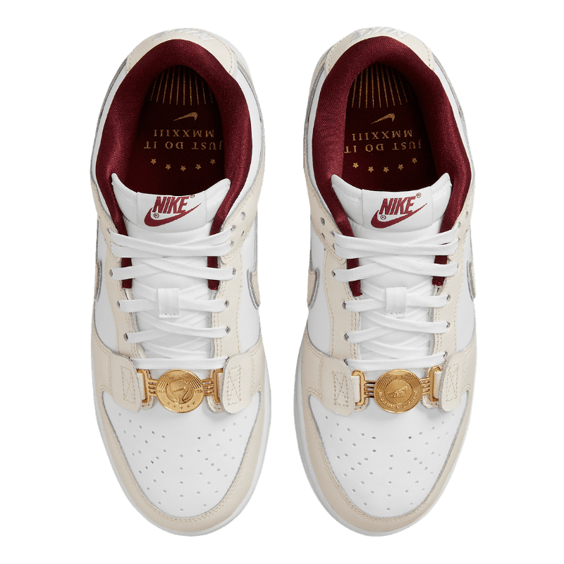 Tênis Dunk Low Just Do It "White Phantom" Feminino Branco