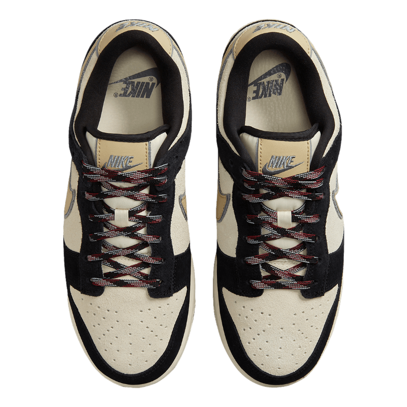 Tênis Dunk Low LX "Black Team Gold" Preto