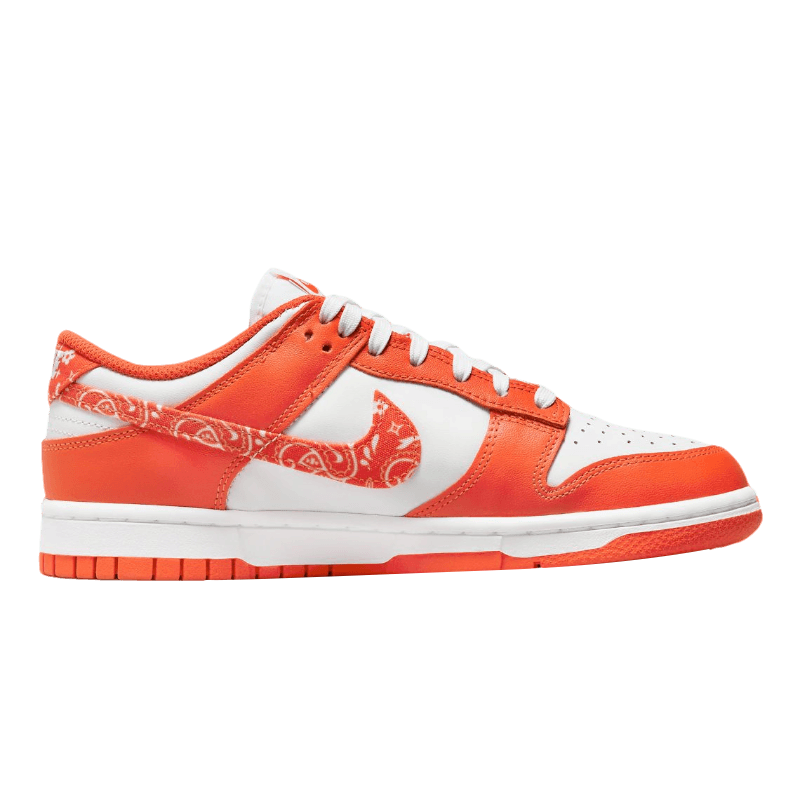 Tênis Dunk Low "Orange Paisley" Feminino Laranja