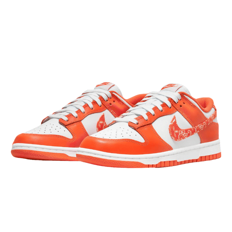 Tênis Dunk Low "Orange Paisley" Feminino Laranja