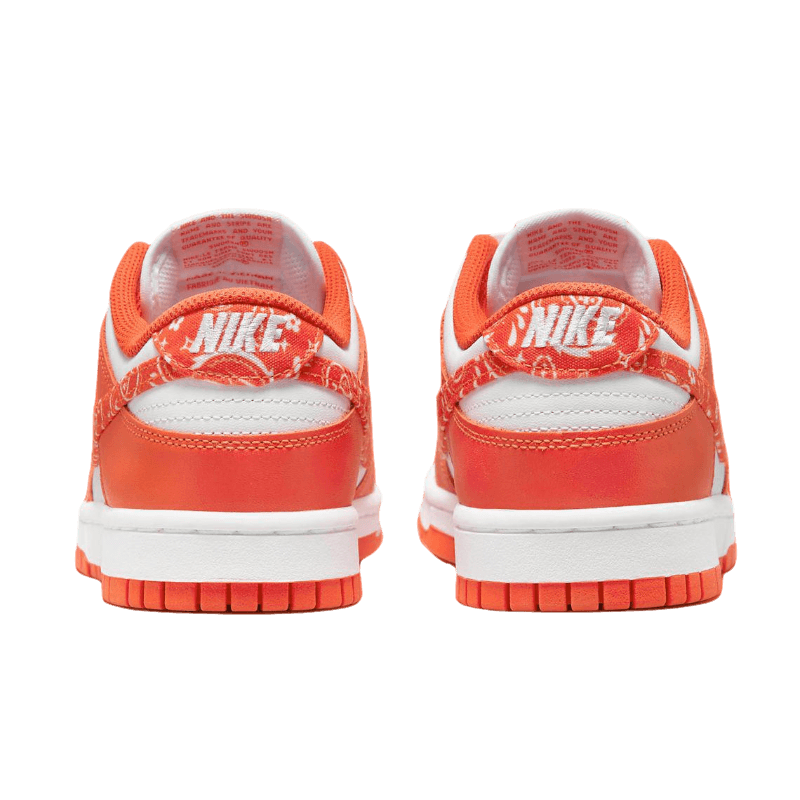 Tênis Dunk Low "Orange Paisley" Feminino Laranja