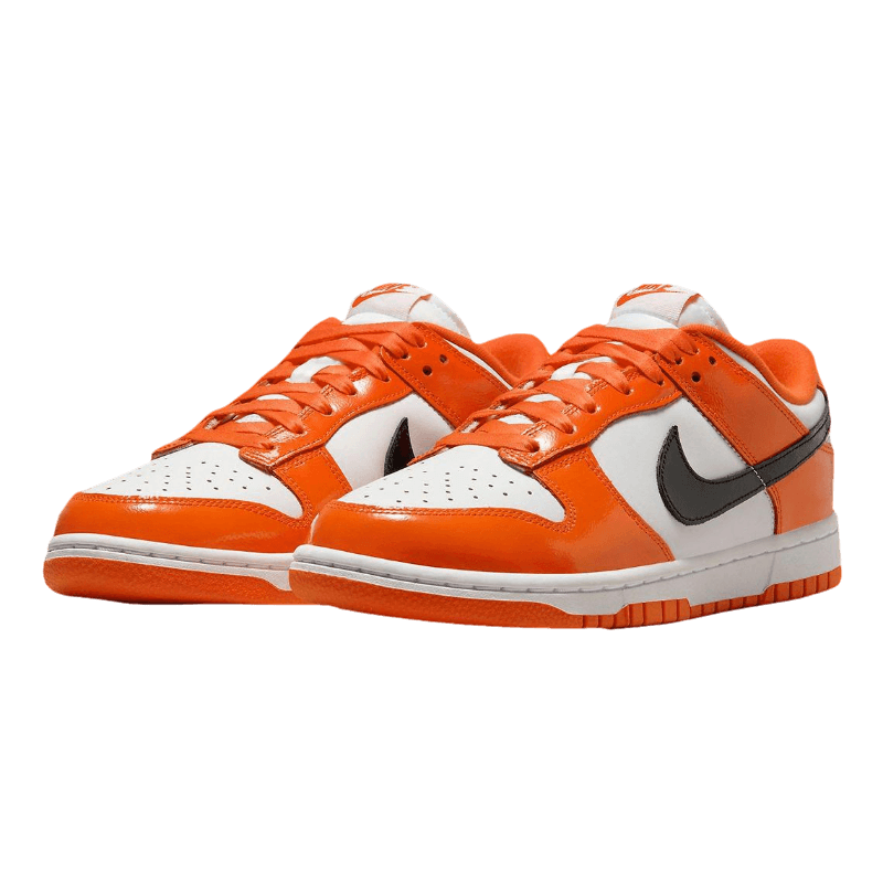 Tênis Dunk Low "Patent Halloween" Feminino Laranja