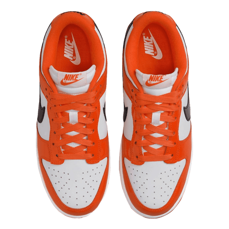 Tênis Dunk Low "Patent Halloween" Feminino Laranja