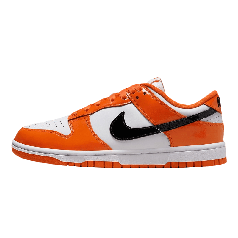Tênis Dunk Low "Patent Halloween" Feminino Laranja