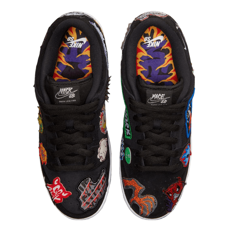 Tênis Dunk Low Pro SB x Neckface 'Black' Masculino Preto