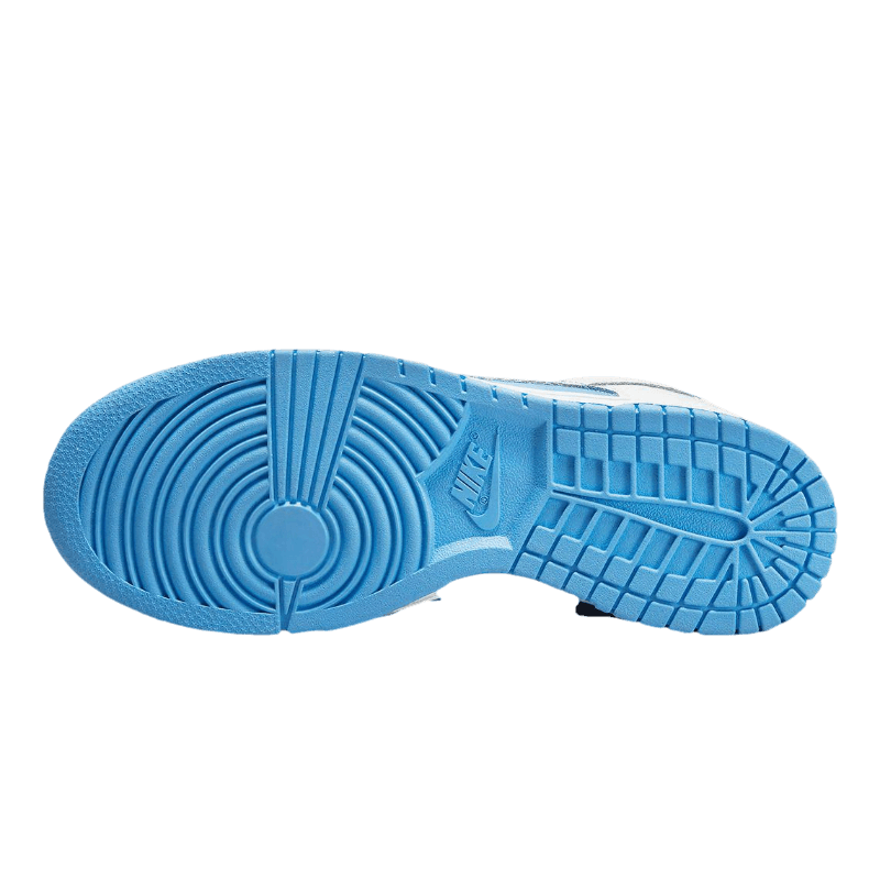 Tênis Dunk Low "Reverse University Blue" Branco / Azul