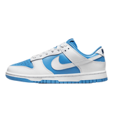 Tênis Dunk Low "Reverse University Blue" Branco / Azul