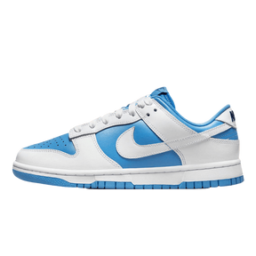 Tênis Dunk Low "Reverse University Blue" Branco / Azul