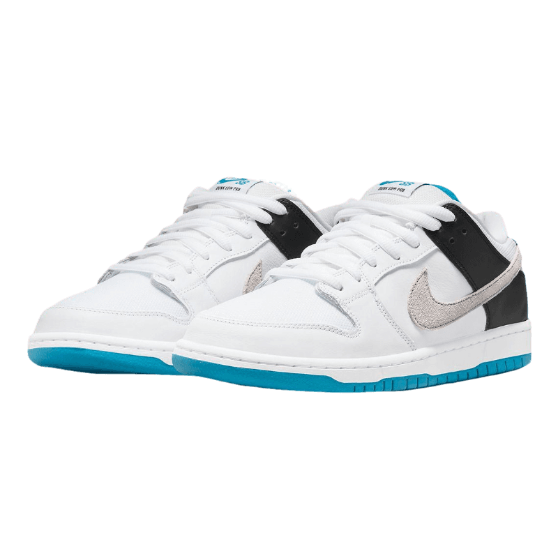 Tênis Dunk Low SB "Laser Blue" Branco