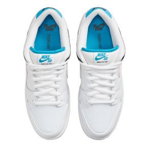 Tênis Dunk Low SB "Laser Blue" Branco