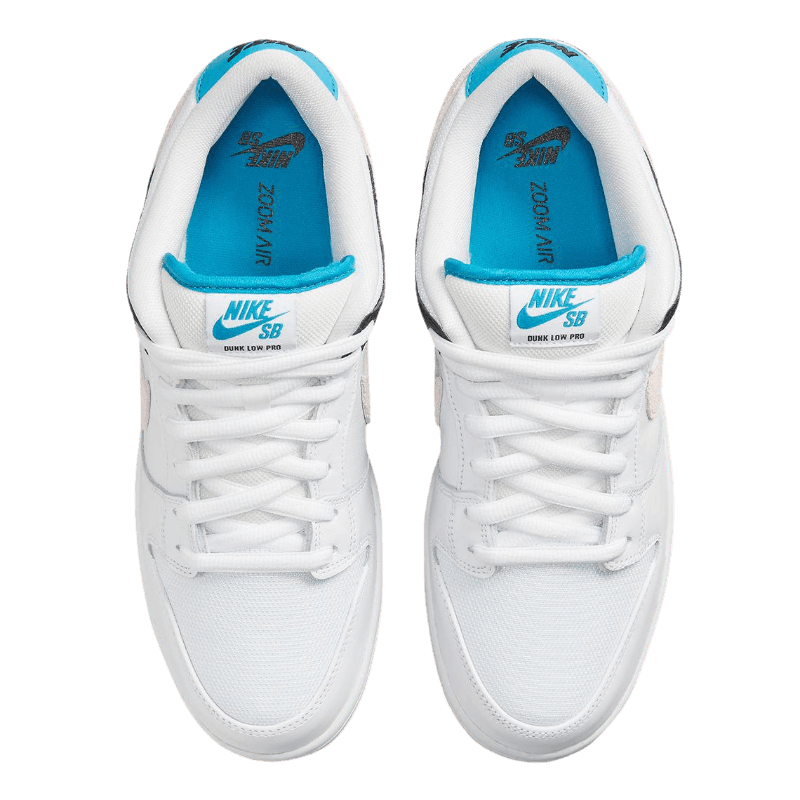 Tênis Dunk Low SB "Laser Blue" Branco