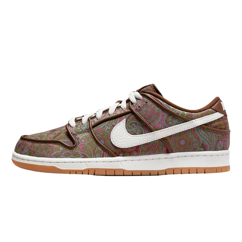 Tênis Dunk Low SB "Paisley Brown" Marrom