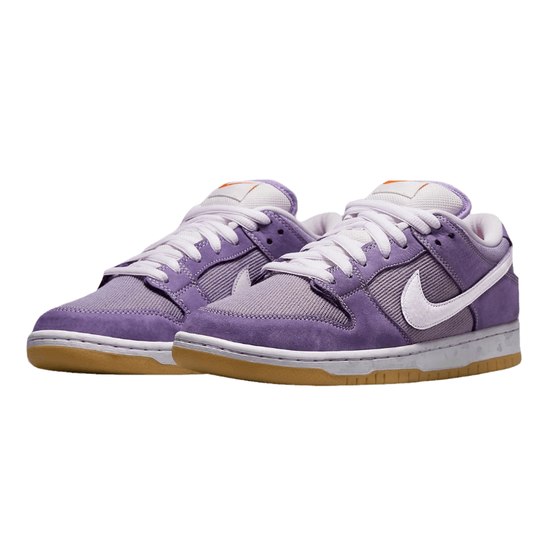 Tênis Dunk Low SB "Unbleached" Roxo