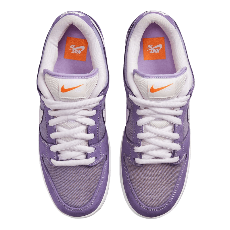 Tênis Dunk Low SB "Unbleached" Roxo
