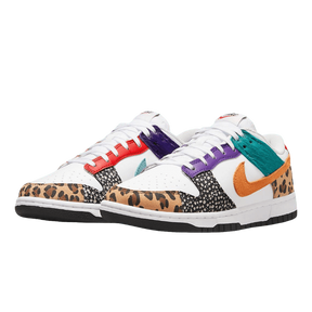 Tênis Dunk Low "Safari Mix Patchwork" Feminino Branco