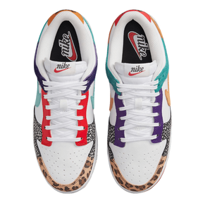 Tênis Dunk Low "Safari Mix Patchwork" Feminino Branco