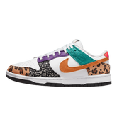 Tênis Dunk Low "Safari Mix Patchwork" Feminino Branco