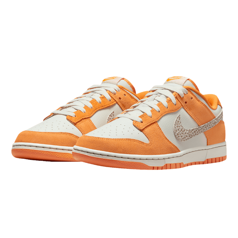 Tênis Dunk Low Safari "Swoosh Kumquat" Masculino Laranja