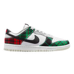 Tênis Dunk Low "Tartan Plaid" Masculino Branco