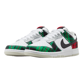 Tênis Dunk Low "Tartan Plaid" Masculino Branco