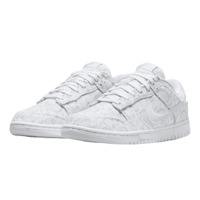 Tênis Dunk Low "White Paisley" Feminino Branco