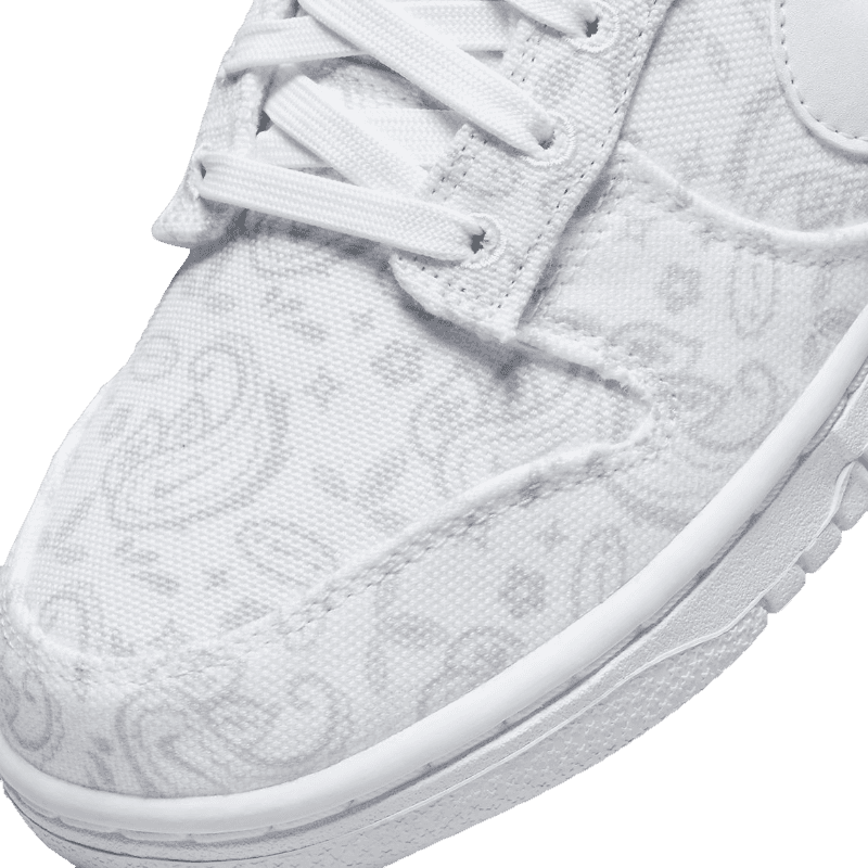 Tênis Dunk Low "White Paisley" Feminino Branco